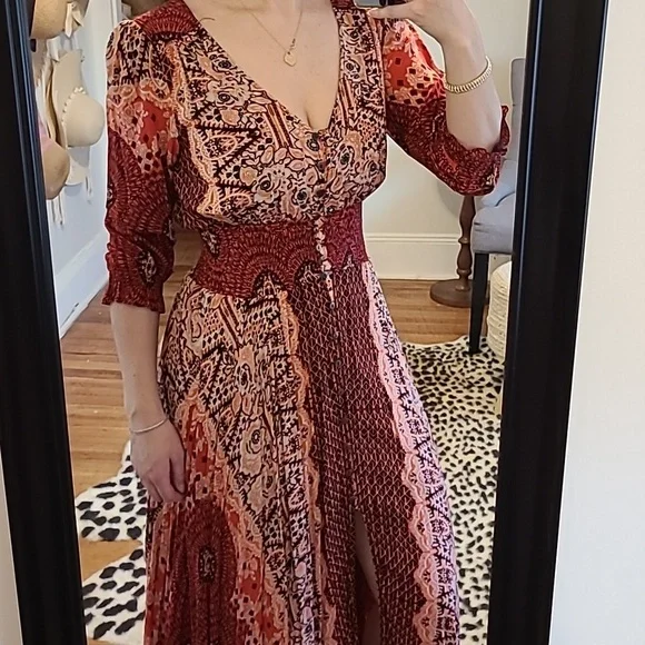 Free People | Dresses | Free People Handkerchief Hem Maxi Dress | Poshmark
